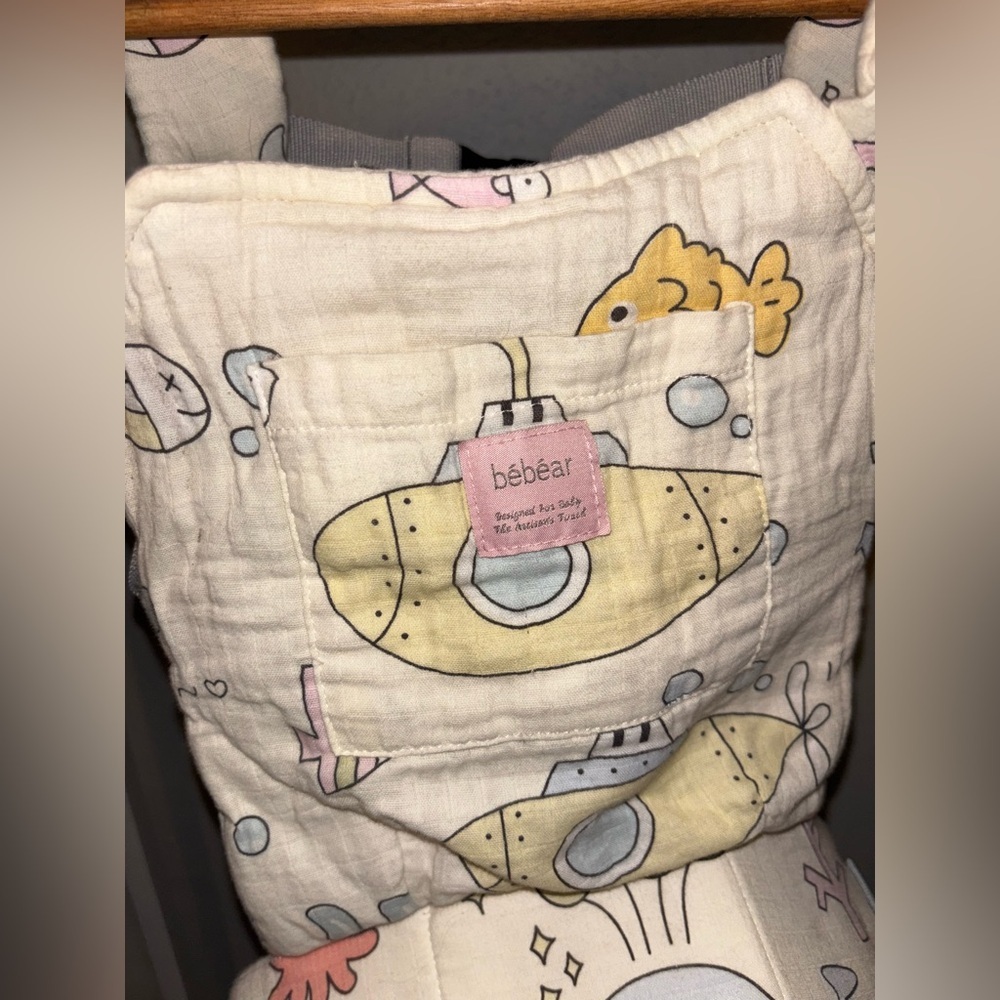 Bebear Baby Holder for kids with Submarine Ocean Fishy Print - Picture 2 of 4